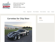 Tablet Screenshot of corvettesforchip.com